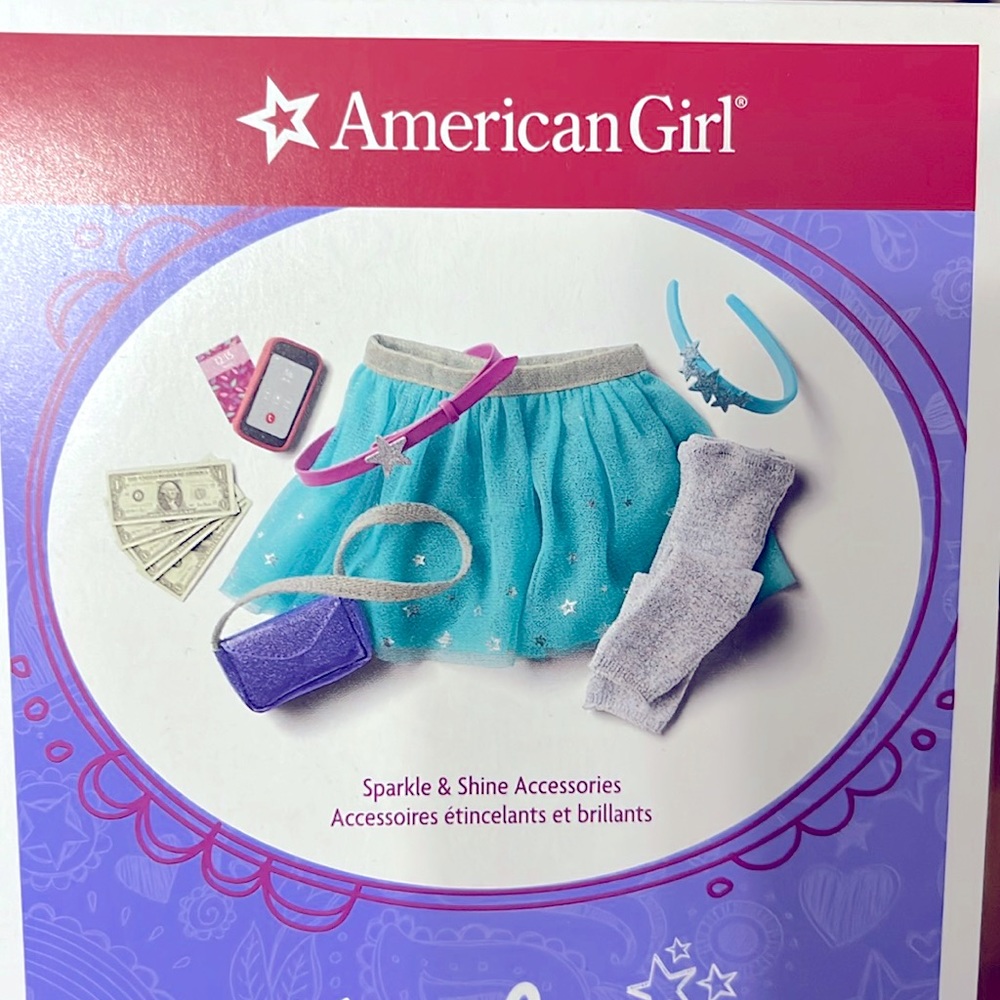 Brand New in sealed box American Girl Doll Truly Me Sparkle & Shine Accessories